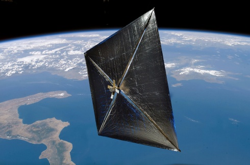 solar sail on a cubesat.